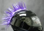 Motorcycle Helmet Mohawk - Purple
