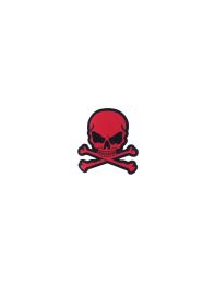 Red Skull and Crossbones Patch