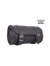 10" Plain PVC Motorcycle Tool Bag With 2 Roller Buckle Straps