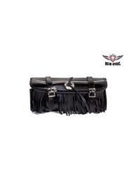 12" PVC Motorcycle Tool Bag With Fringes