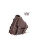 Brown PVC Solo Swing Arm Bag Left Side