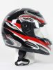 Rz80Rg - Dot Full Face Red Graphic Motorcycle Helmet