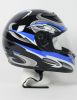 Rz80Bg - Dot Full Face Blue Graphic Motorcycle Helmet