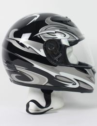 Rz80S - Dot Full Face Silver Graphic Motorcycle Helmet