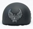 Rhinestone Helmet Patch - Winged Star