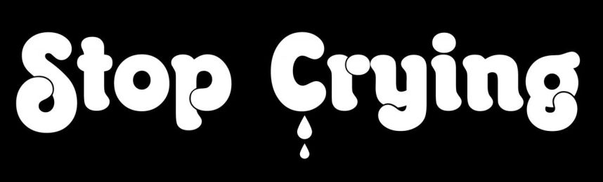 Stop Crying Motorcycle Helmet Sticker (1 Dozen)