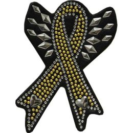 Rhinestone Helmet Patch - Support The Troops