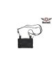 Black Naked Cowhide Leather Belt Bag