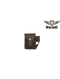 All Leather Brown Cigarette Case