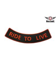 Ride To Live Bottom Rocker