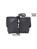 Black Motorcycle Saddlebag with Gun Pockets