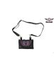 Studded Naked Cowhide Leather Hot Pink Skull Belt Bag