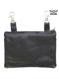 Black All Naked Cowhide Leather Gun Holster Belt Bag