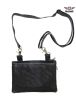 Black All Naked Cowhide Leather Gun Holster Belt Bag