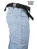 Premier Black Leather Multi Pocket Thigh Bags with Gun Pocket