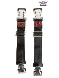 Rebel Flag Alligator Boot Clips