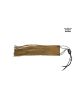 Tan Naked Cowhide Leather Handlebar Covers with Fringe