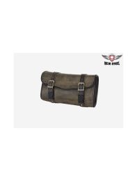 Brown Leather Motorcycle Tool Bag