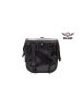 Leather Motorcycle Sissy Bar Bag With Fringes, & Concho