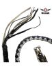 Black and Silver Hand-Braided Leather Get Back Whip