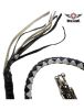 Black and Silver Hand-Braided Leather Get Back Whip