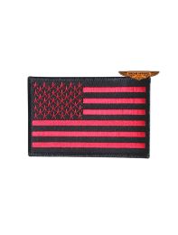 Red American Flag Patch