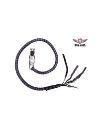 Black & Purple Get Back Whip For Motorcycles