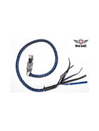 Black & Blue Get Back Whip For Motorcycles