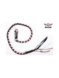 White Black & Red Motorcycle Get Back Whip