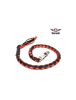 3" Black & Orange Get Back Whip for Motorcycles