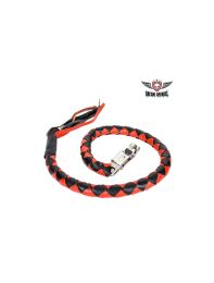 3" Black & Orange Get Back Whip for Motorcycles