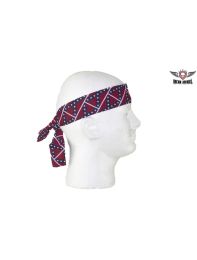 Motorcycle Headband With Rebel Flag Design